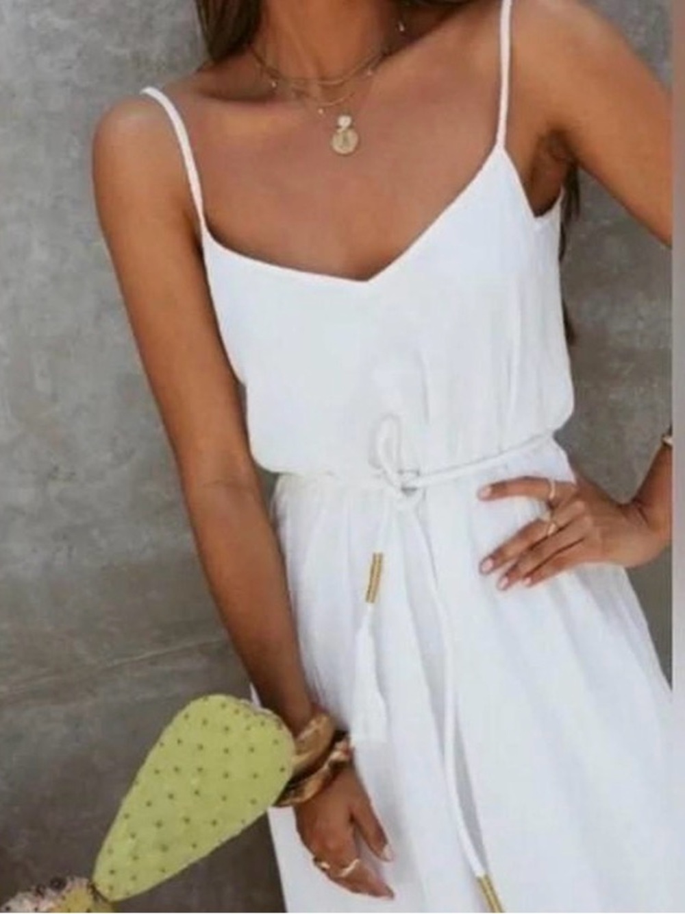 Sézane Robe Allie in Écru – Size 38